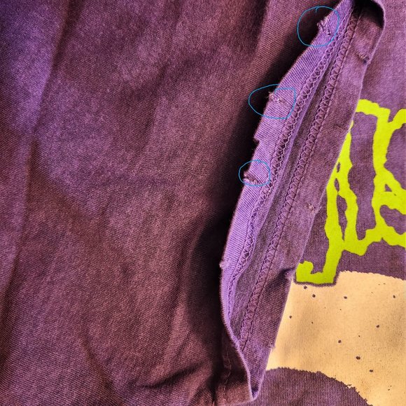 Misfits Fiend Logo punk rock Mineral Wash Destroyed Official T-Shirt L NWT - Picture 5 of 7